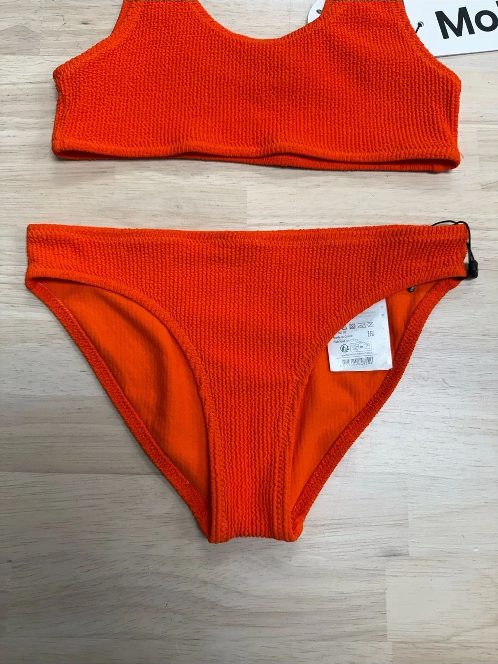 New Molo size 7/8 red orange bikini